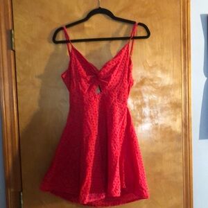 SHEIN Red Mini Dress